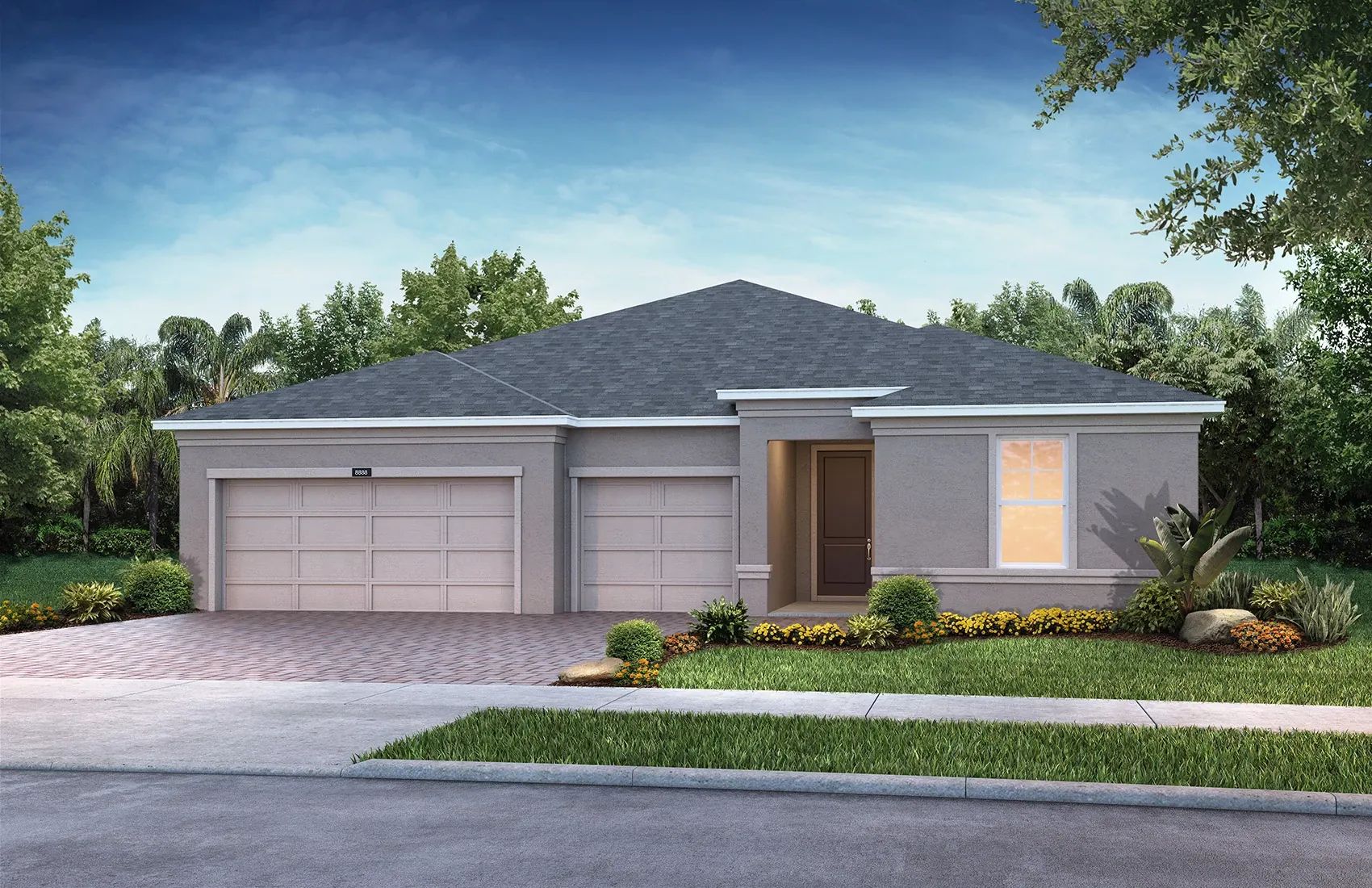 Shea Homes Ocala Preserve Latitude Exterior A:Ext A: Col Revival; Color Scheme 16