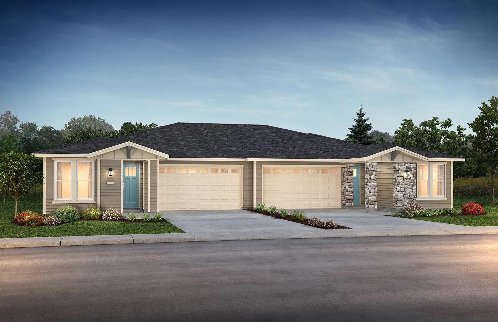 Trilogy Valor Muros-Muros Duplex Exterior:Left: Muros - Right: Muros, Color: 1