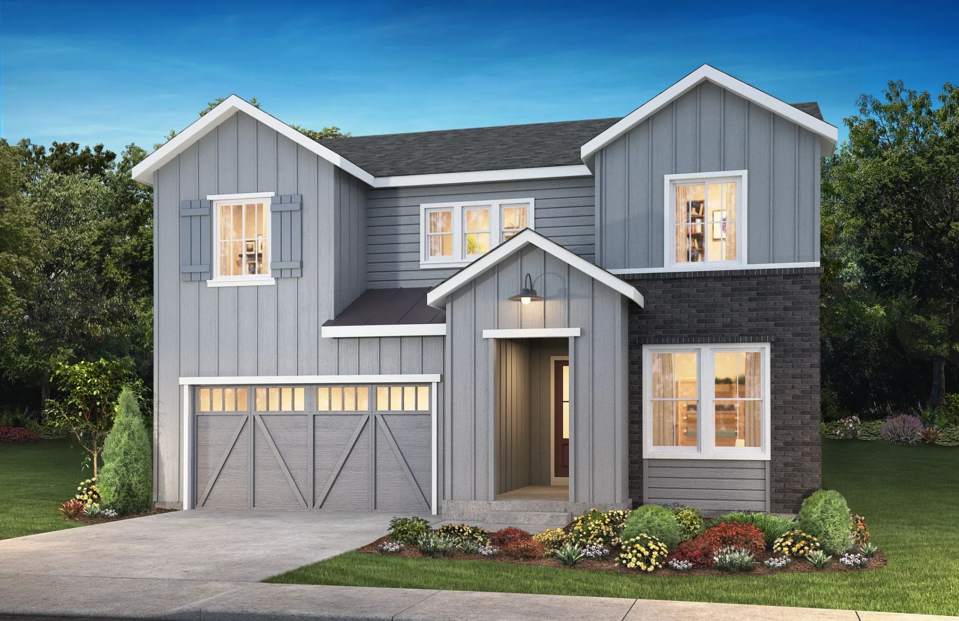 The Canyons Gallery Emerson Exterior A:Exterior A: Modern Farmhouse