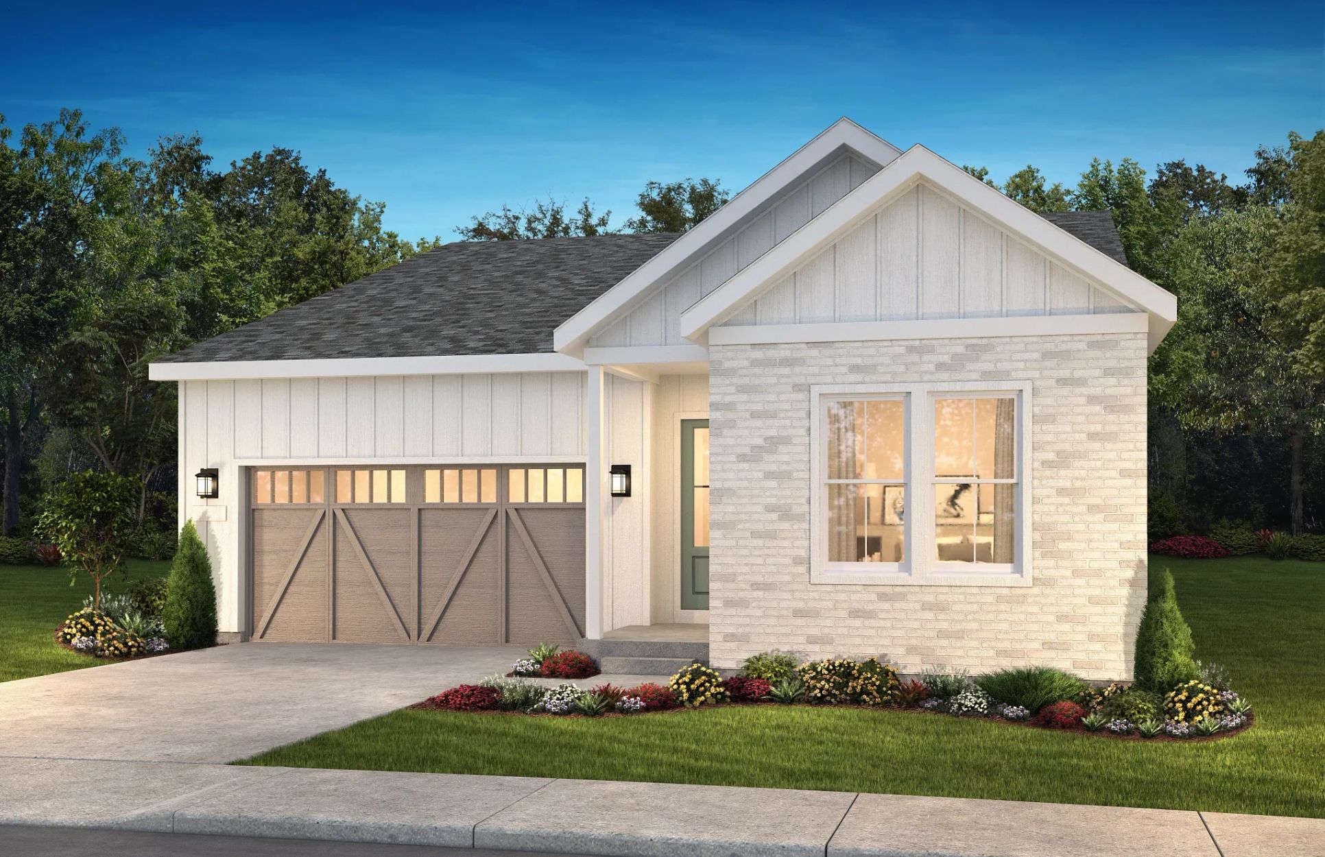 Canyons Gallery Plan 4076 Adelyn Exterior A:Exterior A: Modern Farmhouse
