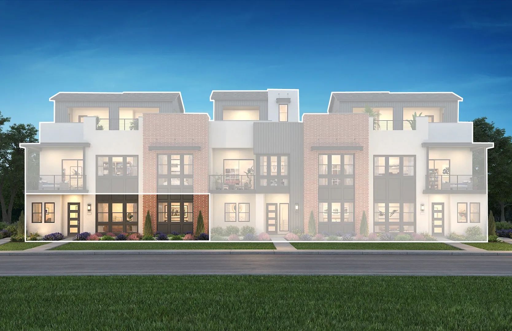 Rooftops Homesite 302 Rendering:Rooftops Homesite 302 Rendering