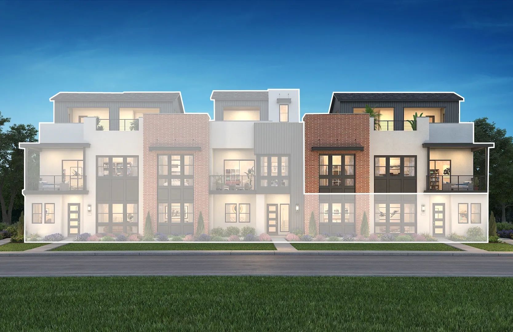 Rooftops Homesite 305 Rendering (top-right)