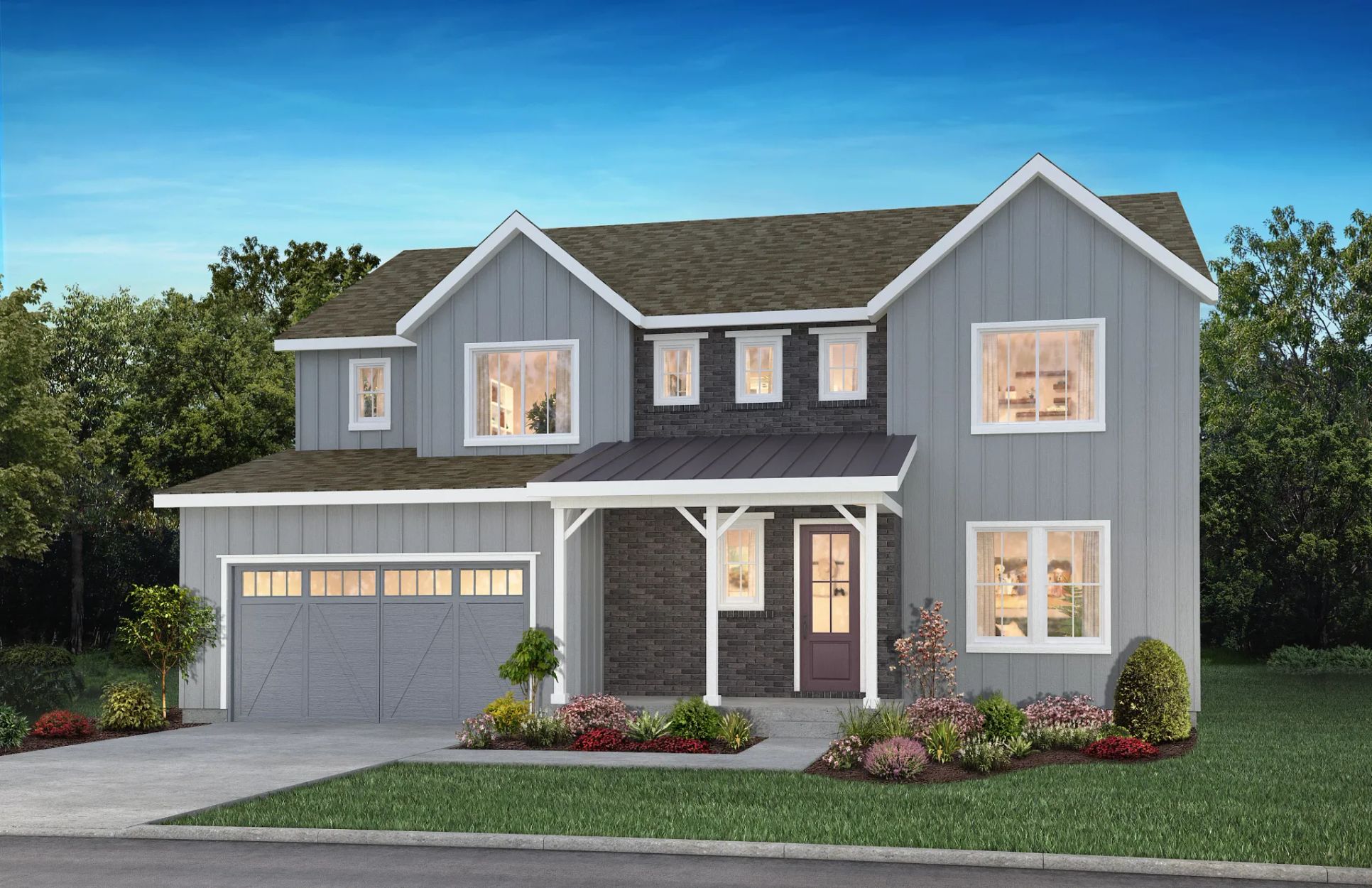 The Canyons Luxe Weston Elevation A:Exterior A: Modern Farmhouse