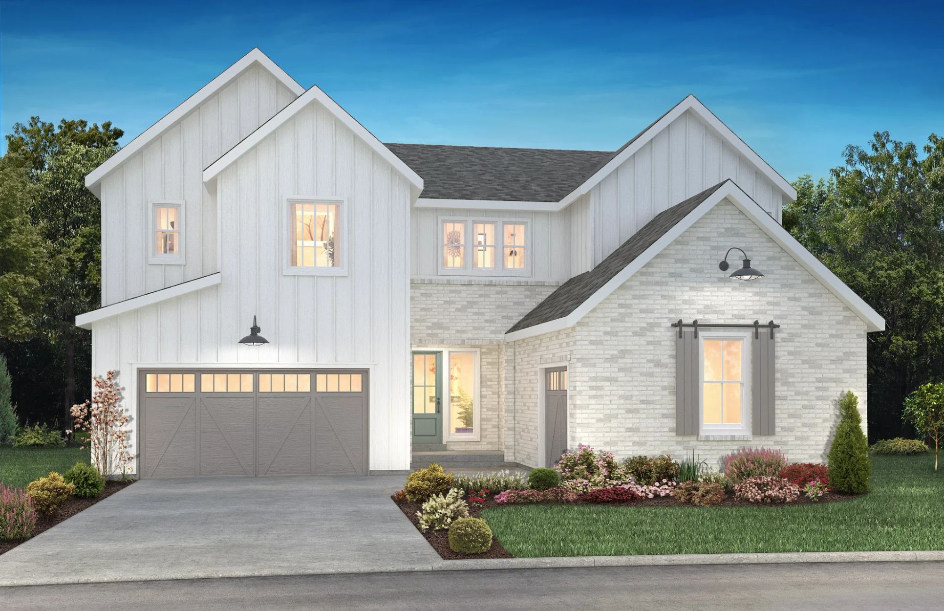 The Canyons Luxe Hyde Elevation A:Exterior A: Modern Farmhouse