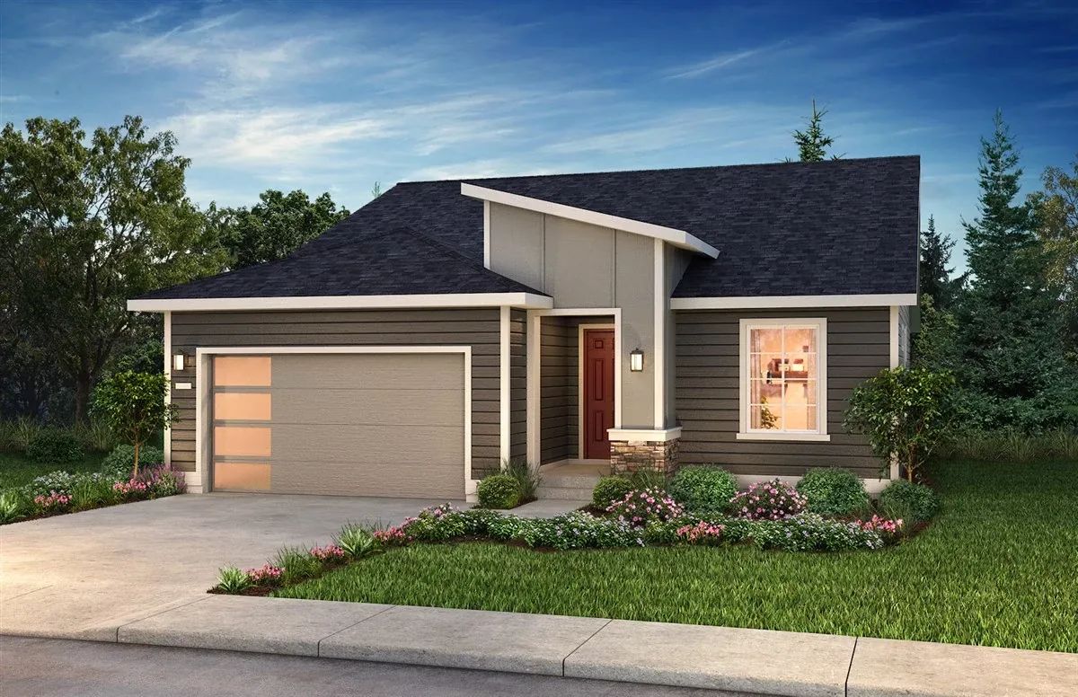 Exterior Rendering of Home:Exterior Rendering, Color Scheme 12