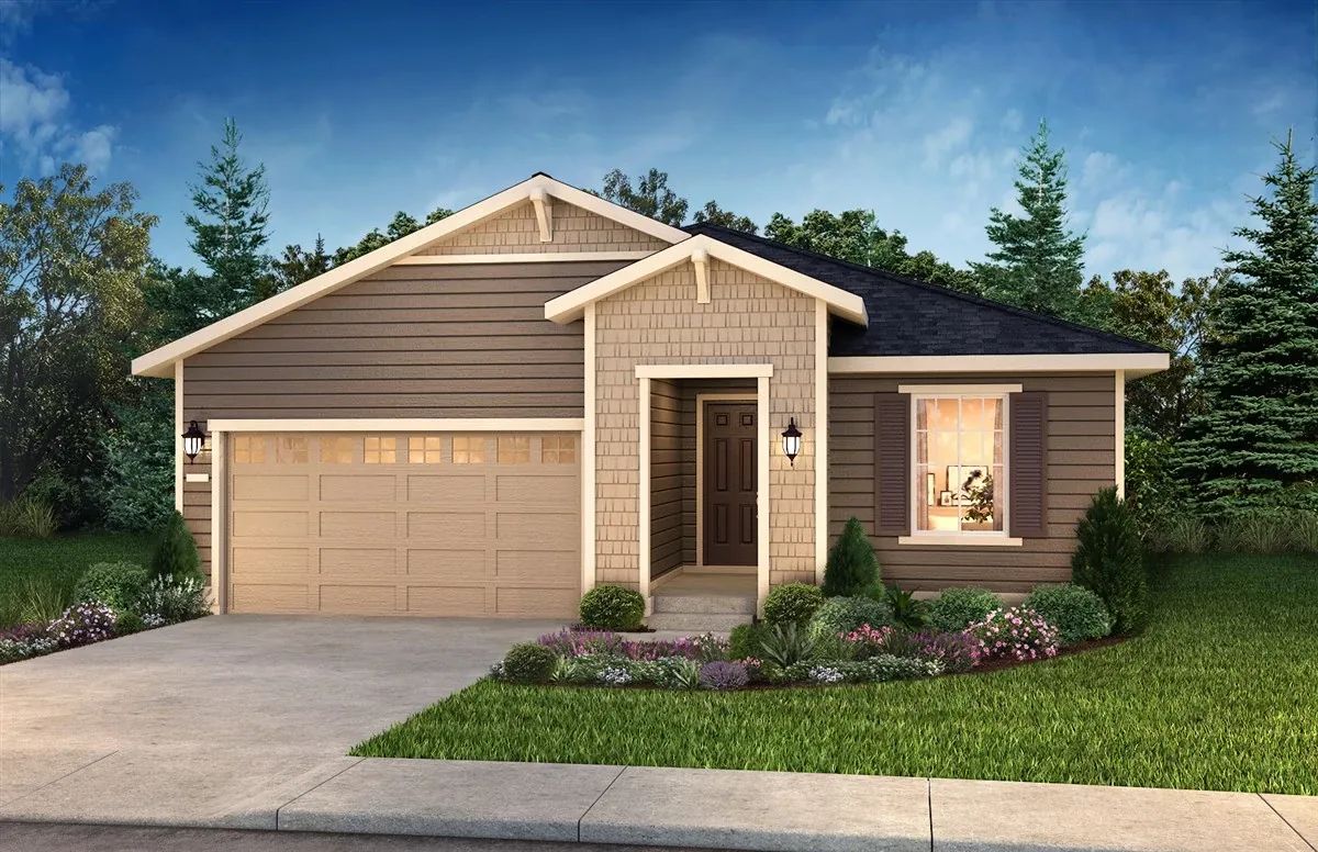 Exterior Rendering:Exterior Rendering of Home, Color Scheme 3