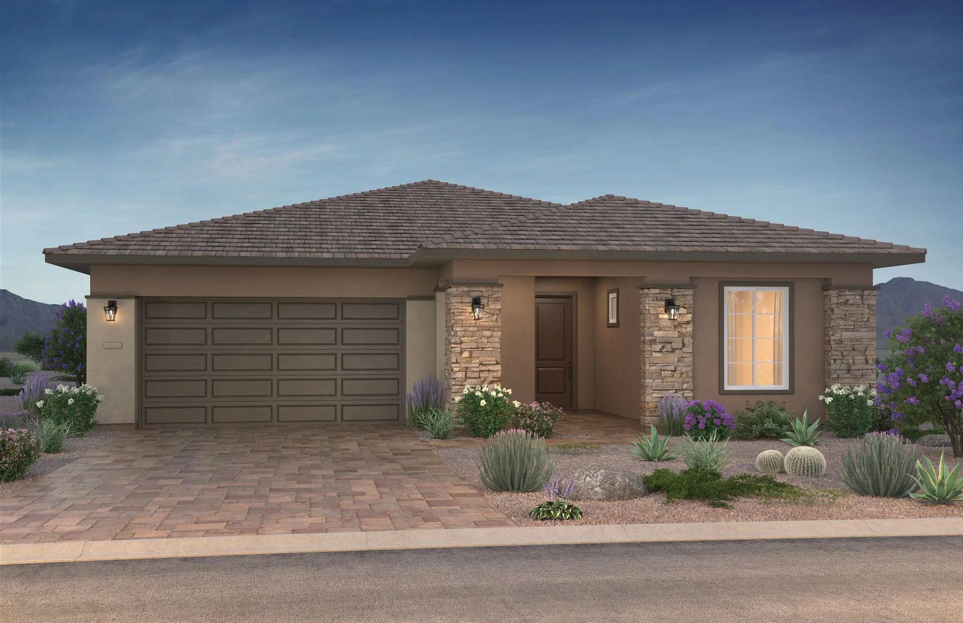 Ridgecrest Vantage II Exterior Elevation:Exterior B; Color Scheme 6