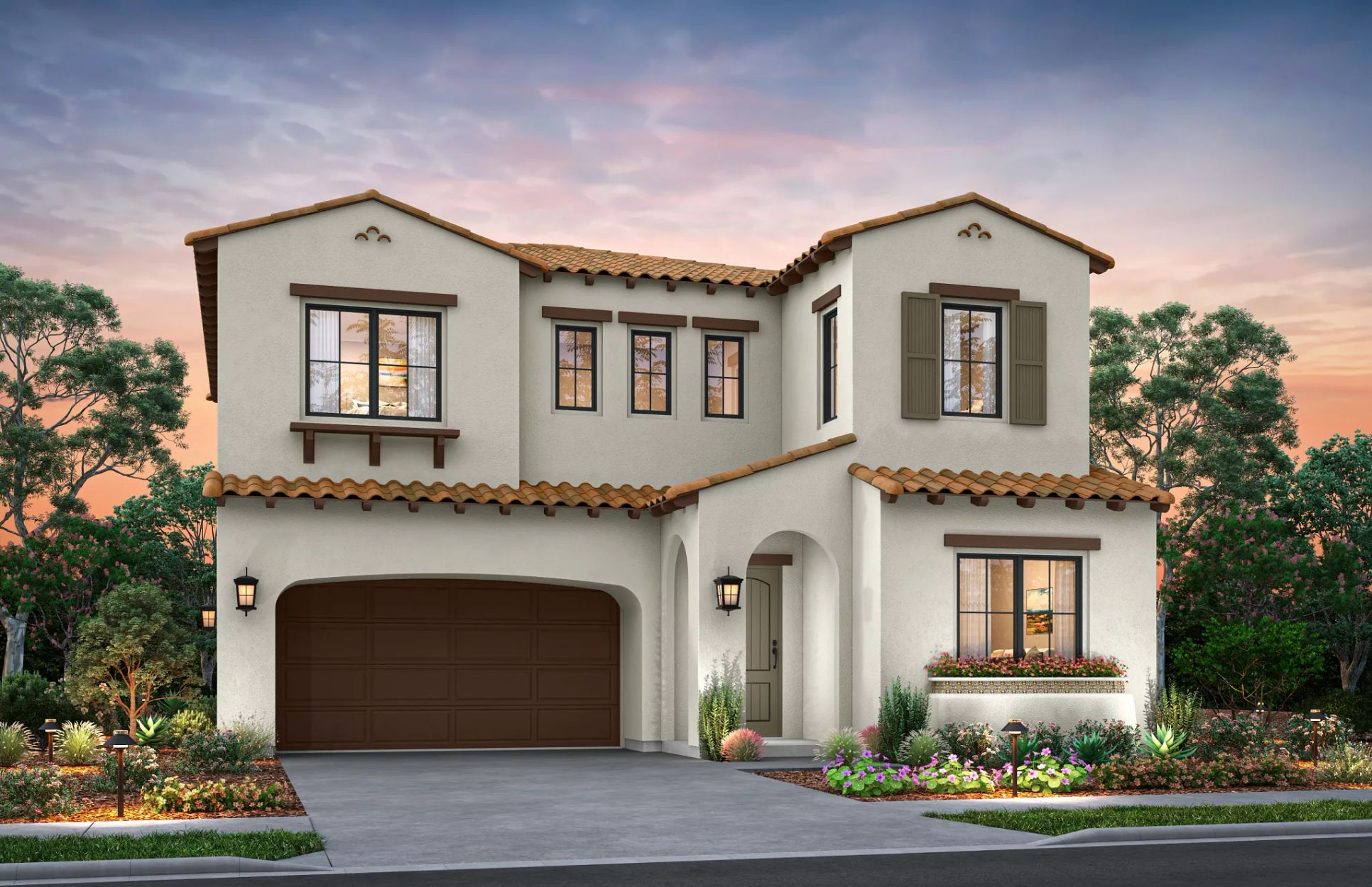 artist rendering of single family home:Exterior A