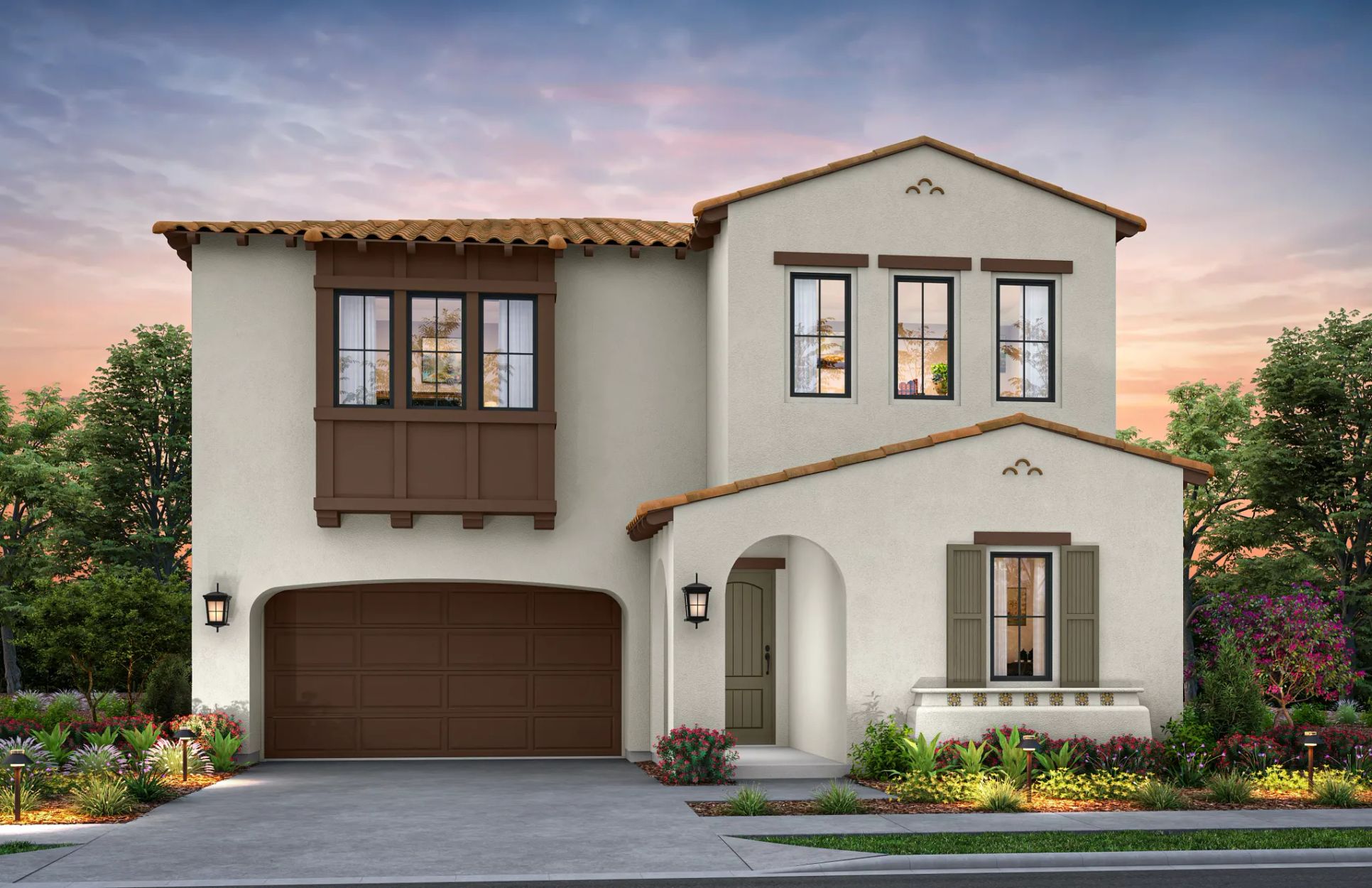 artist rendering of single family home:Exterior A