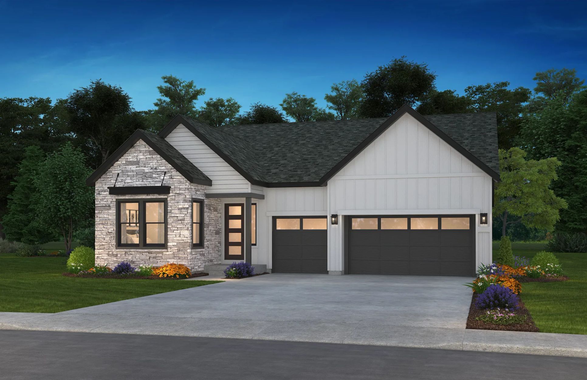 Lyric Autograph Plan 5061 Brantley Exterior A:Brantley Plan - Exterior A