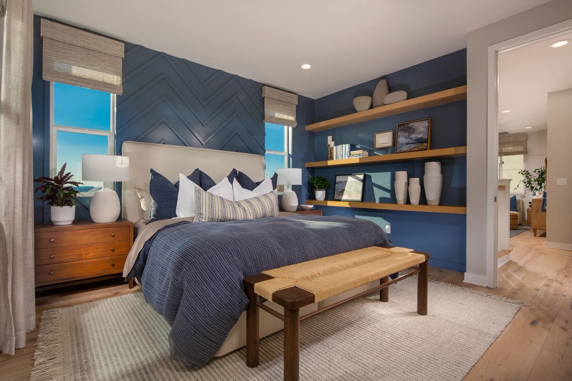 Plan 3 primary Bedroom:Plan 3 Model Primary Bedroom