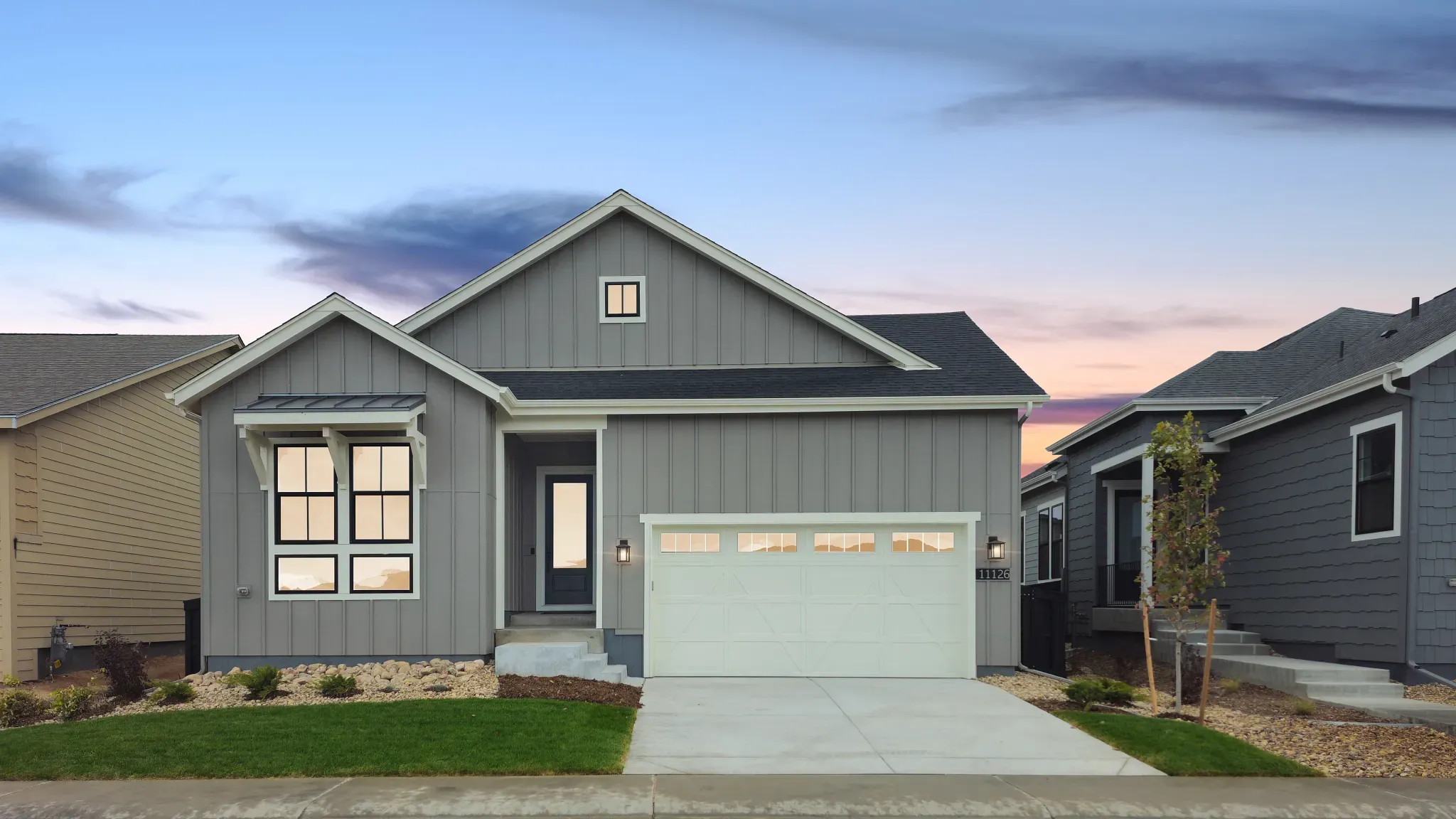 Solstice Horizon Setting Sun QMI 5071 Exterior:Homesite 71 Exterior