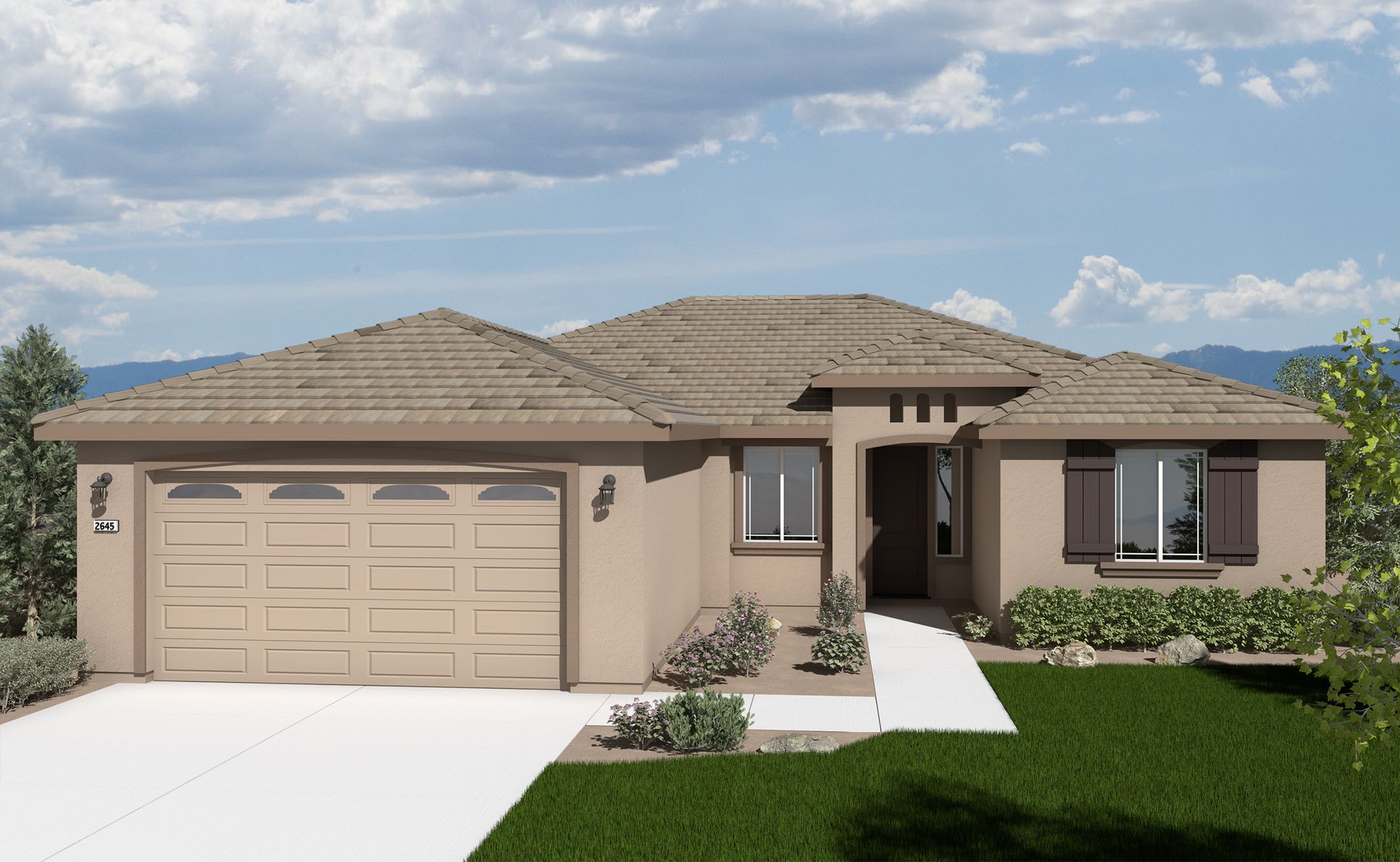 Elevation A:Plan 1 - Silver Canyon