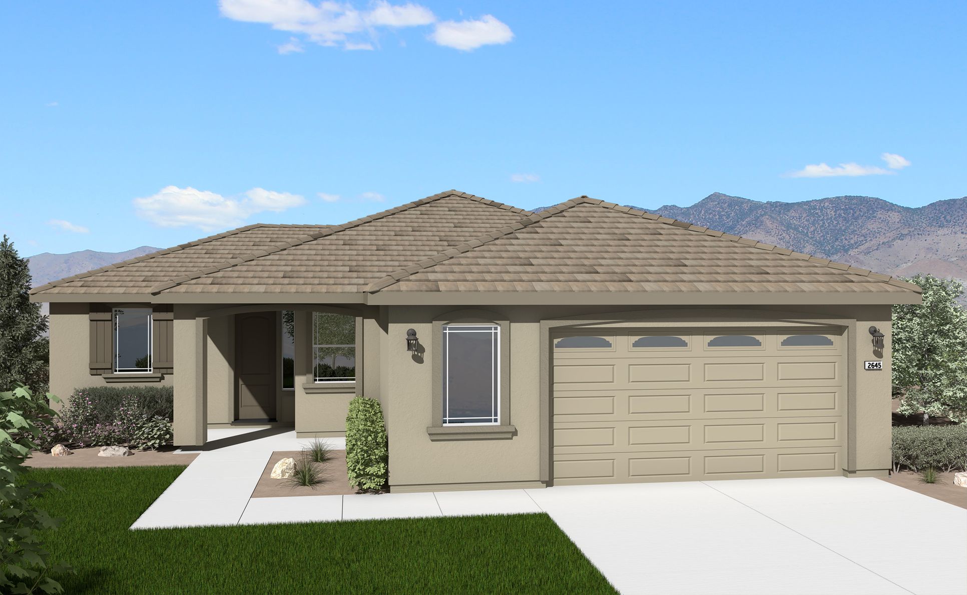 Elevation A:Plan 2 - Silver Canyon