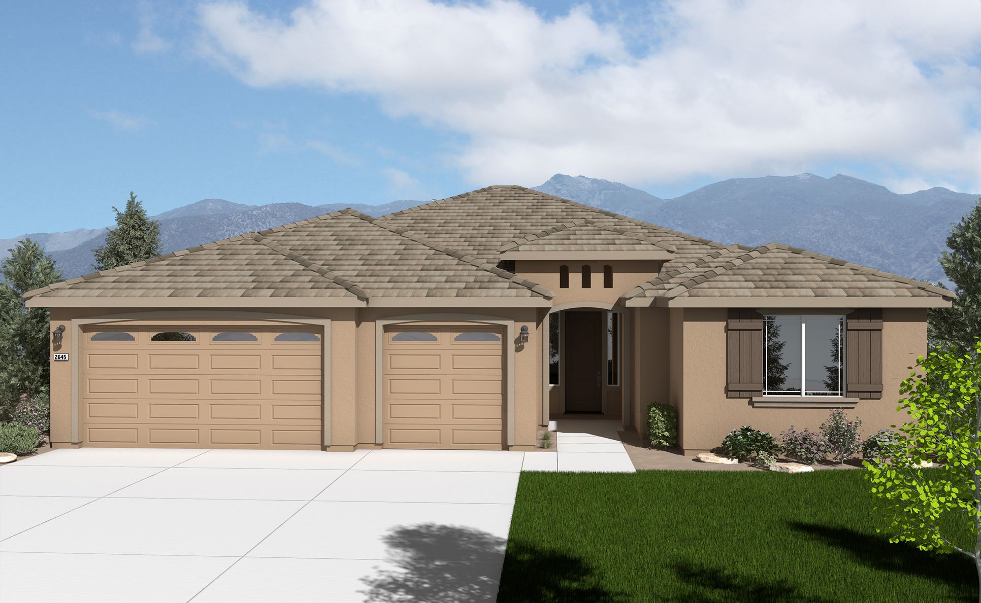Elevation A:Plan 6 - Silver Canyon
