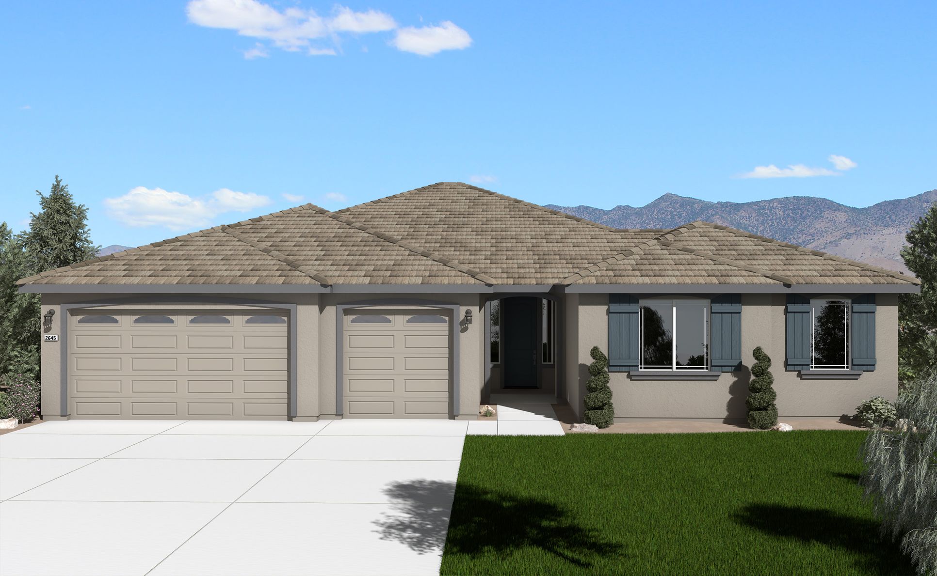 Elevation A:Plan 7 - Silver Canyon