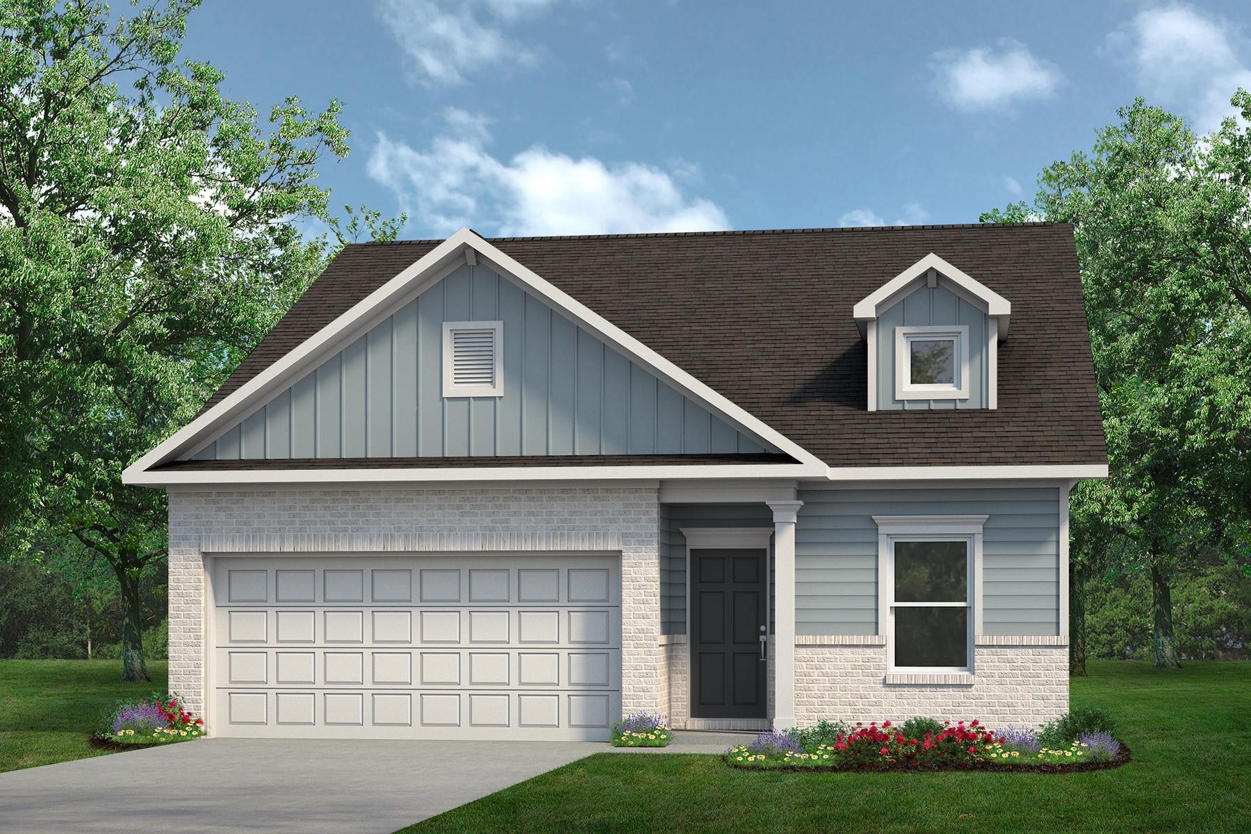 Exterior:The Oakshire II- Elevation E