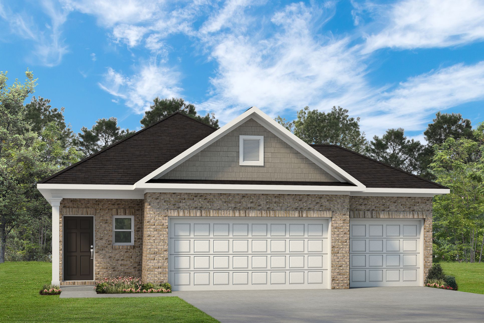 The Blue Jay II F- 3 Car Garage:The Blue Jay II F- 3 Car Garage