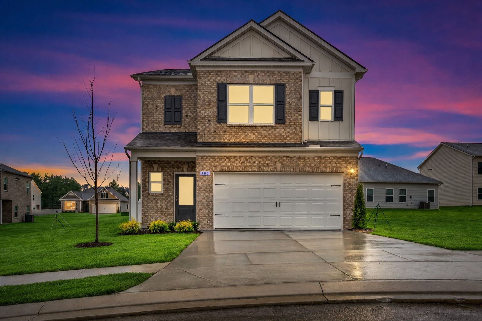 The Brasellton II Exterior Dusk:The Brasellton II Exterior Dusk