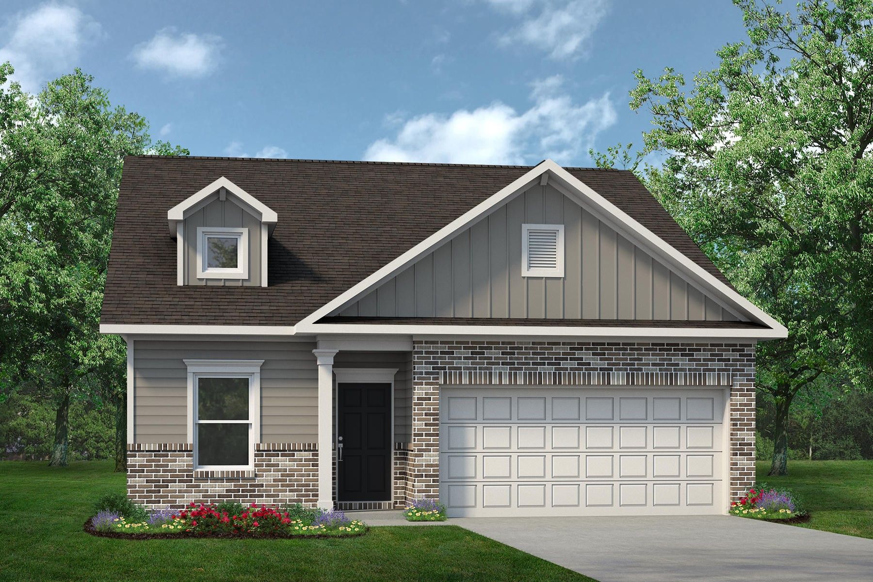 Exterior:The Oakshire II- Elevation E