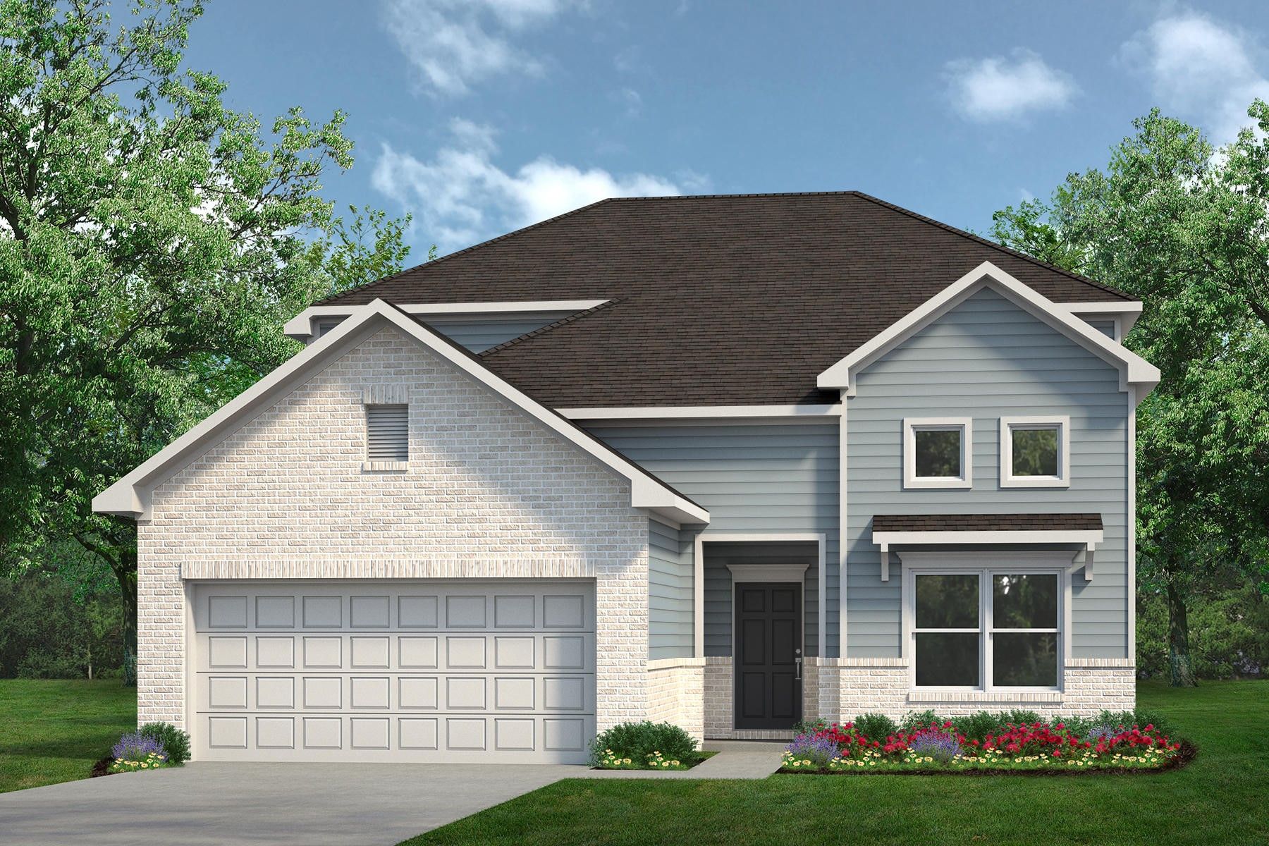 Exterior:The Princeton II- Elevation F