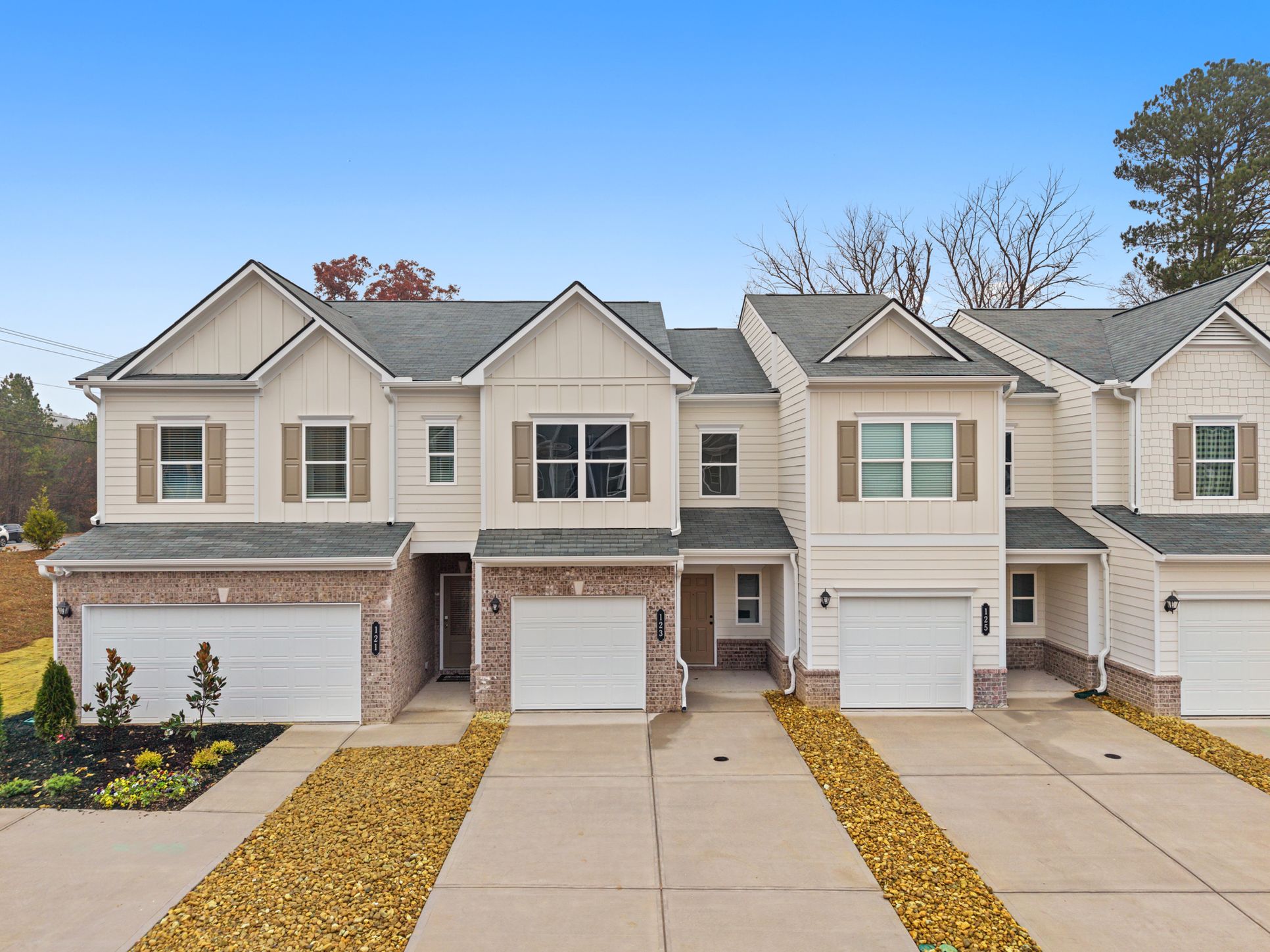 The Andros:Townhome Streetscape