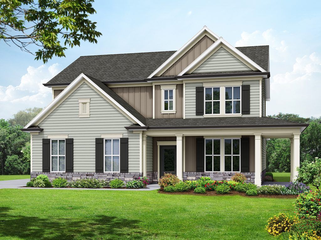 Elevation A Side Entry Wrap Around Porch