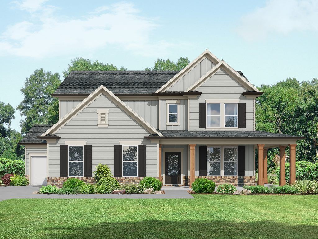 Elevation A 3 Car Side Entry