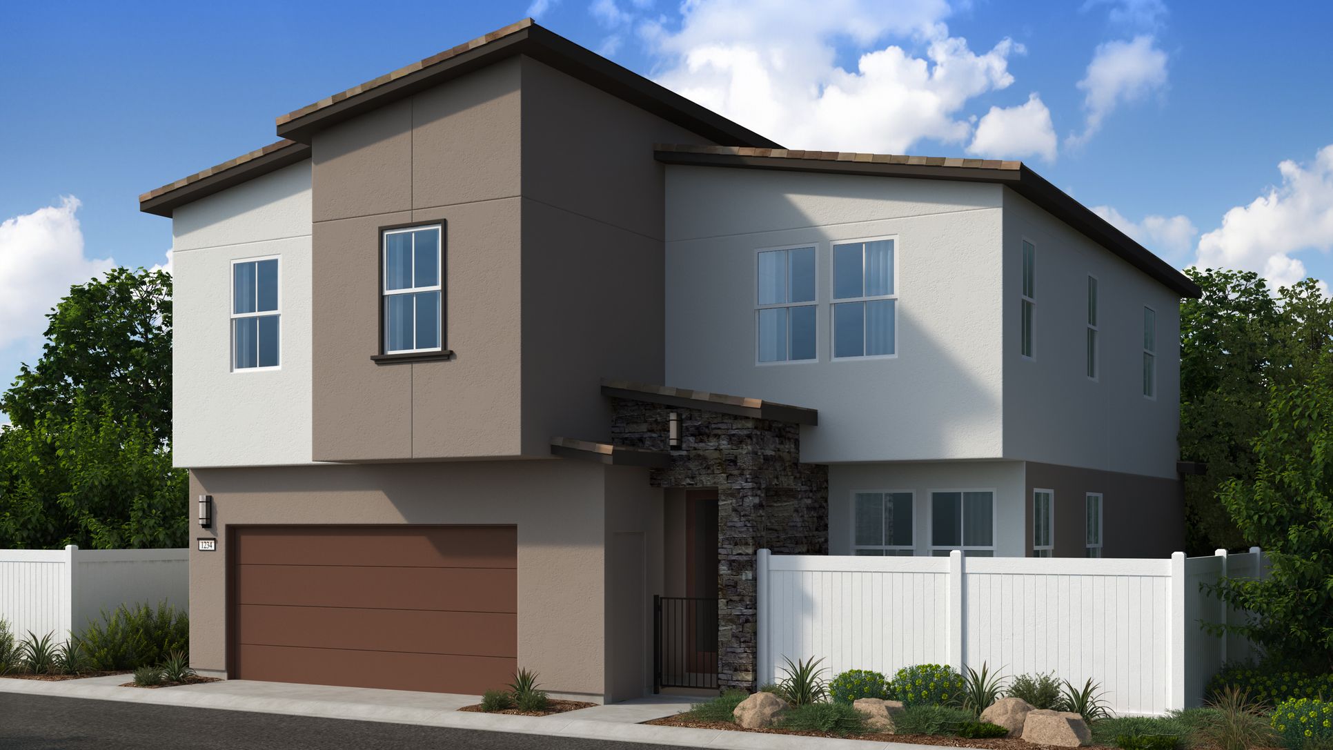 Elevation B - California Contemporary