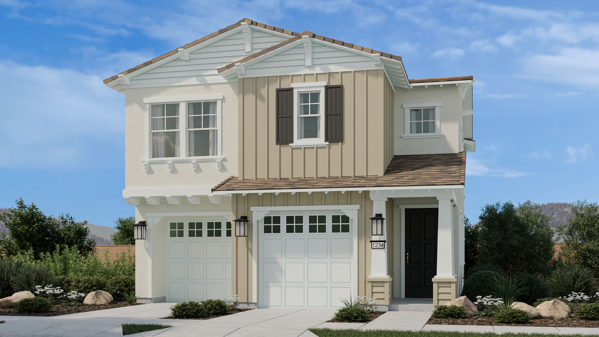 Elevation A - Craftsman Colonial