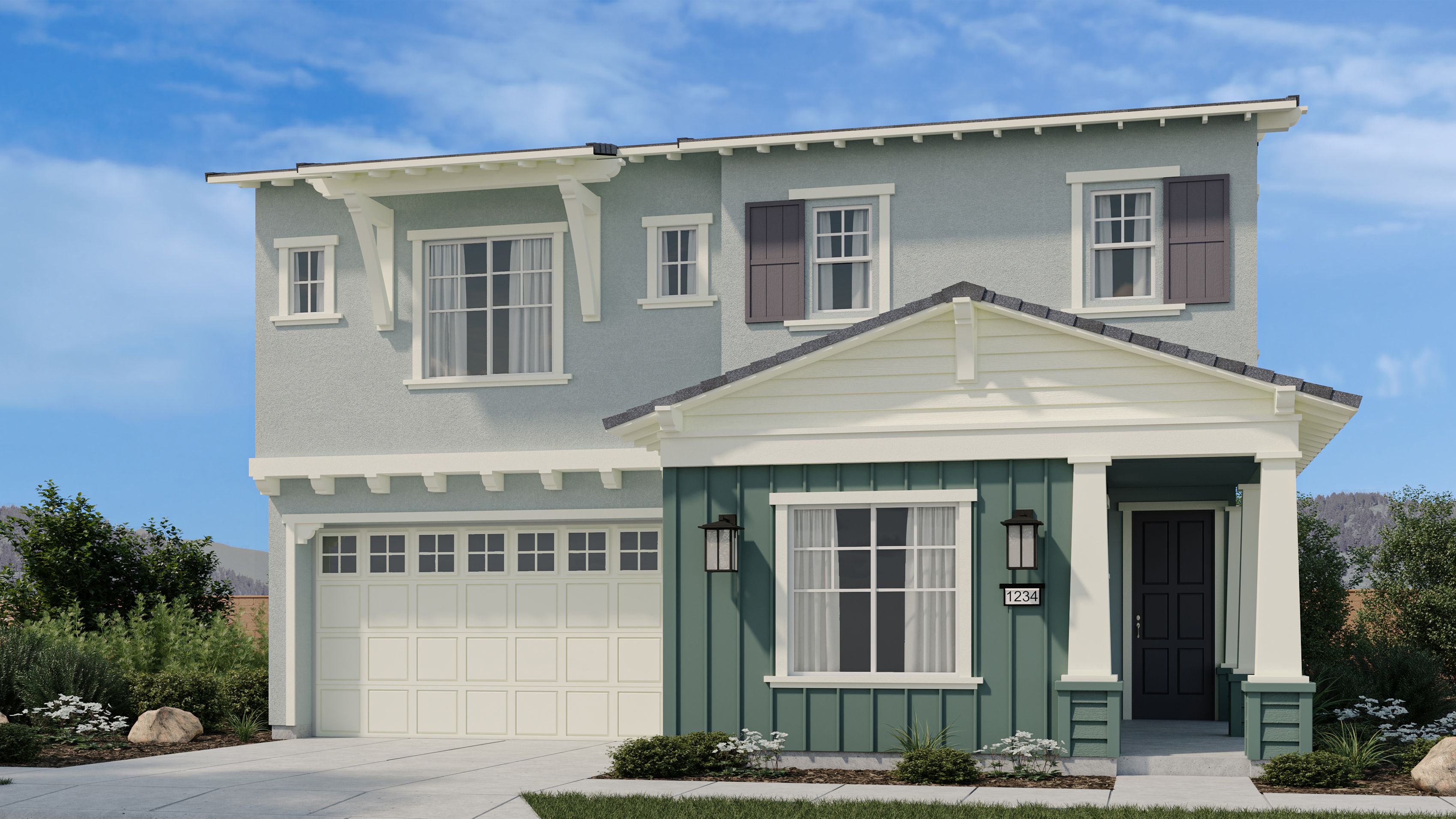 Elevation A - Craftsman Colonial