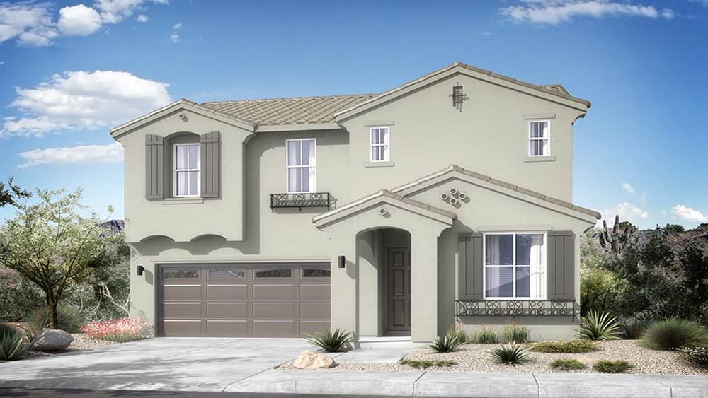 Exteriors Elevation A -Spanish