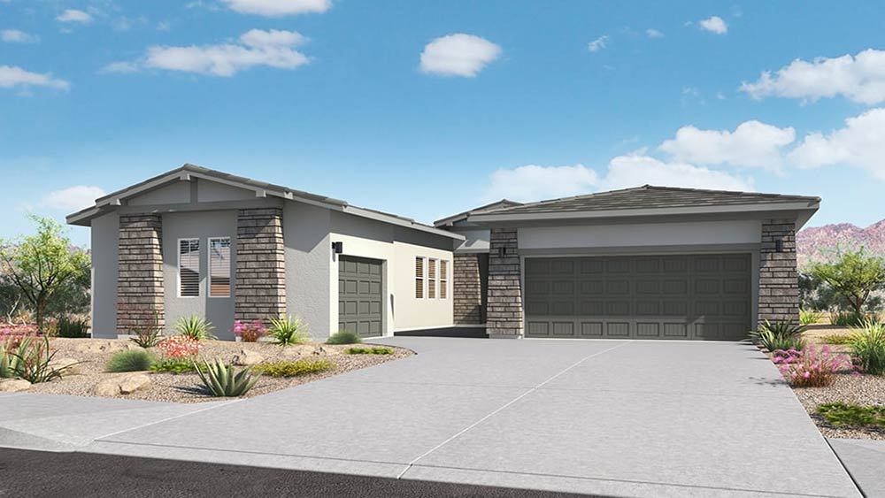 Elevation C Desert Bungalow:Elevation C Desert Bungalow