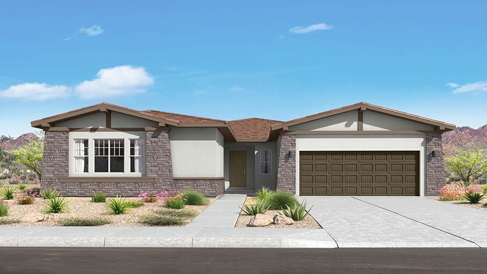 Exteriors Elevation C Desert Bungalow