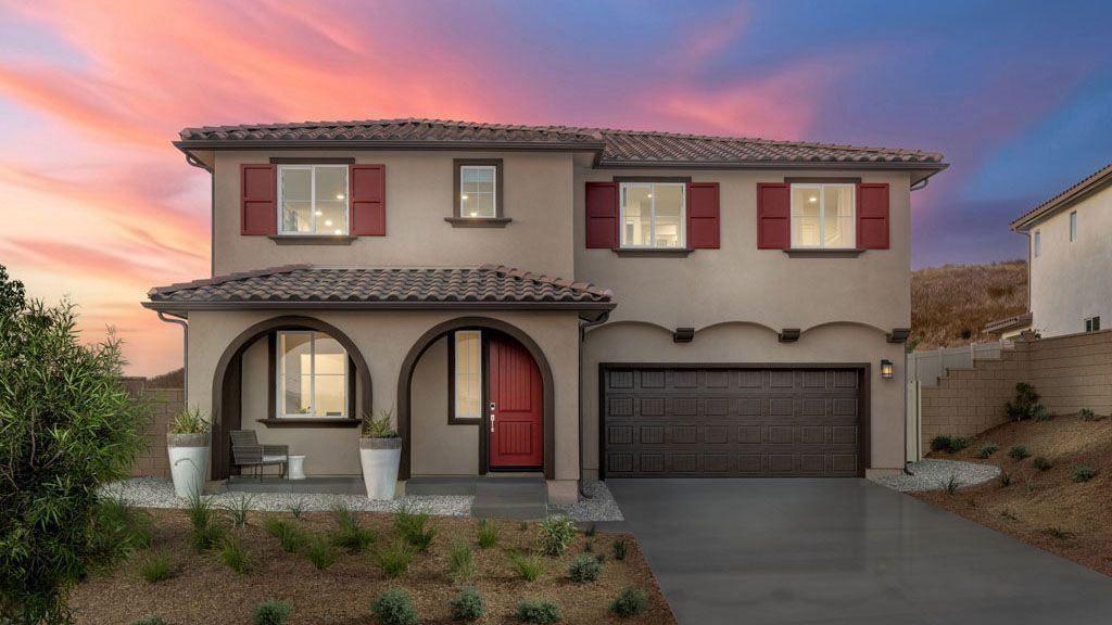 Plan 8: Elevation A- Spanish Colonial- Color Scheme 3