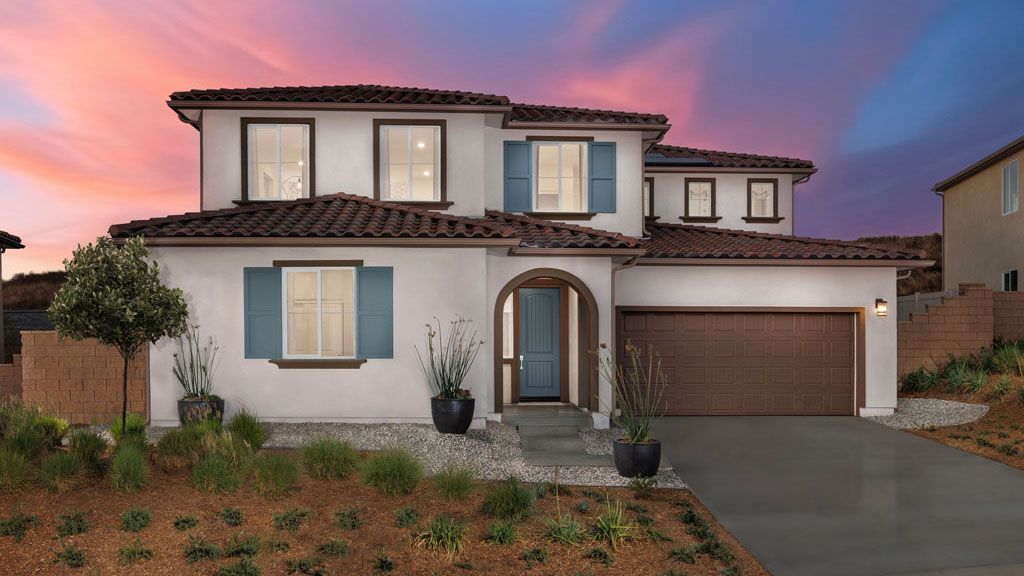 Plan 10: Elevation A- Spanish Colonial- Color Scheme 2