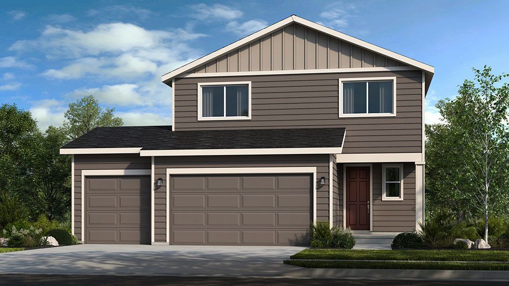 Riverbend 3-Car - Craftsman A