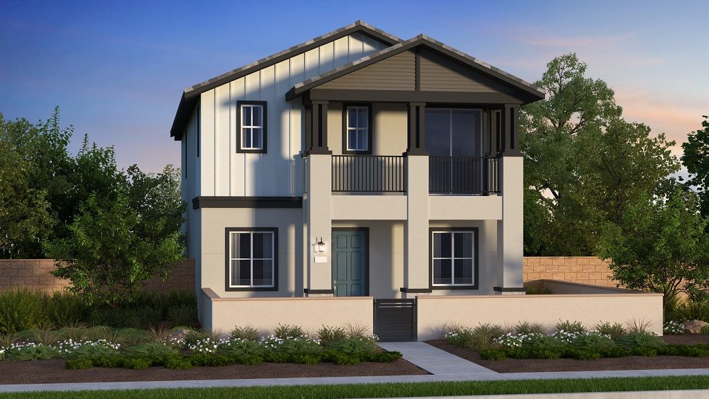 Plan 1- Elevation Abstract Traditional- Color Scheme 1