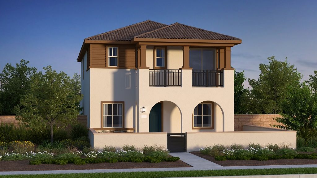 Plan 1- Elevation Contemporary Spanish- Color Scheme 5