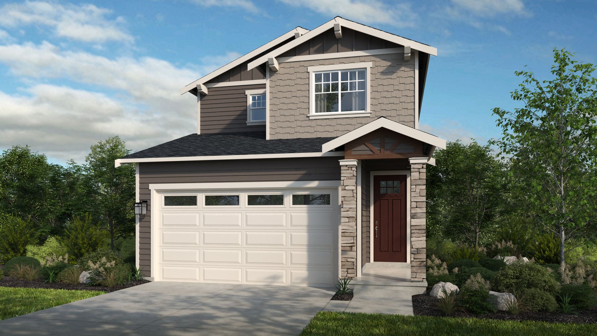 Piper Ridge Flint Exterior Elevation A