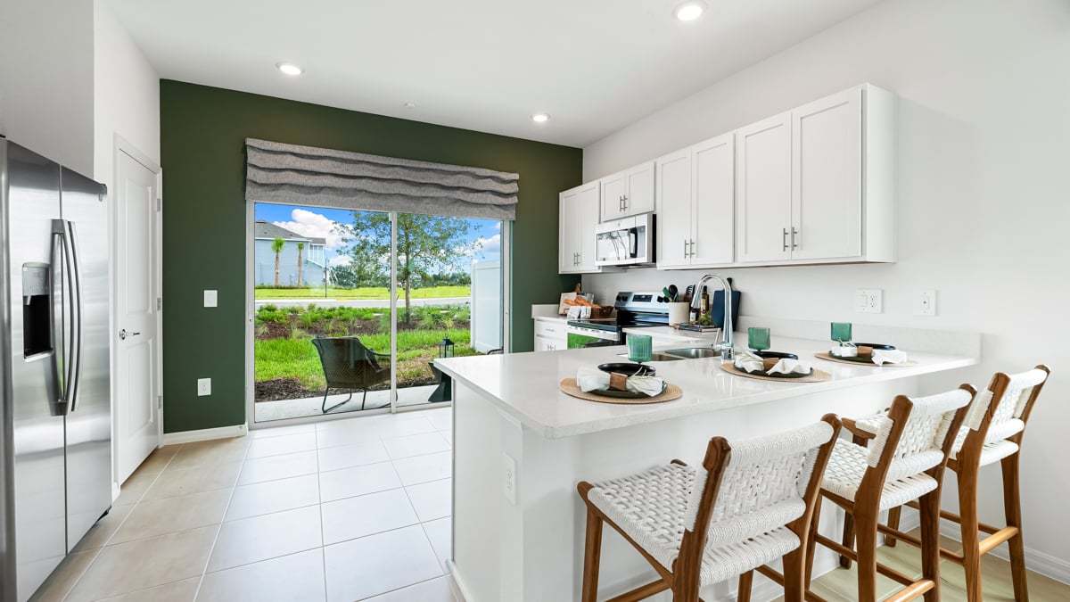 Hazel Model - The Towns at Firethorn-17 PS kitchen