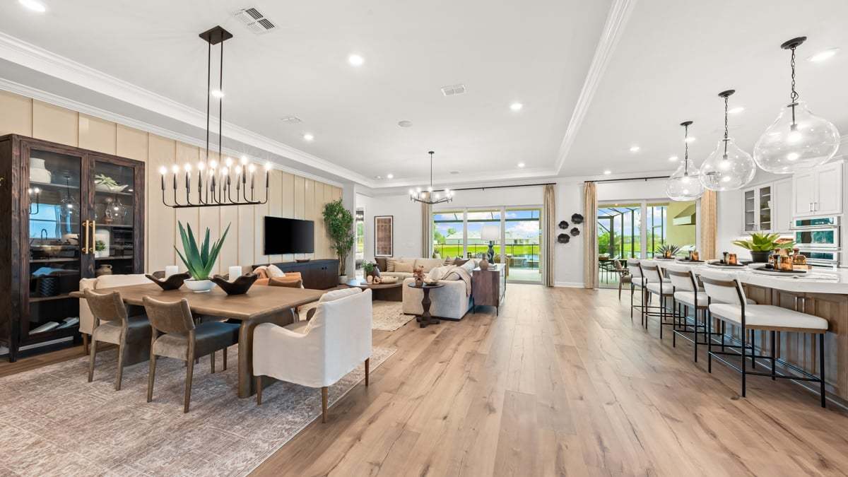 Esplanade at Coasterra  Pallazio ll Model15 living kitchen and dining