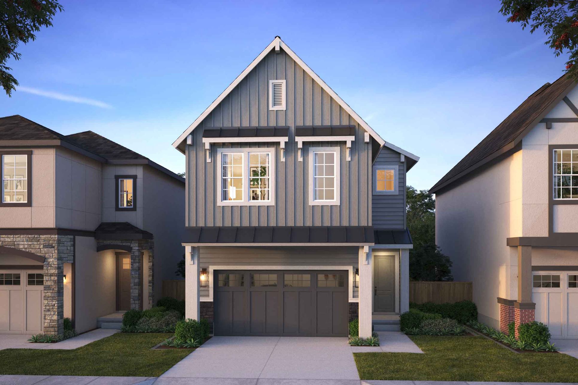 The Residences at Vineyard - Dundee - Modern Farmhouse - Rendering