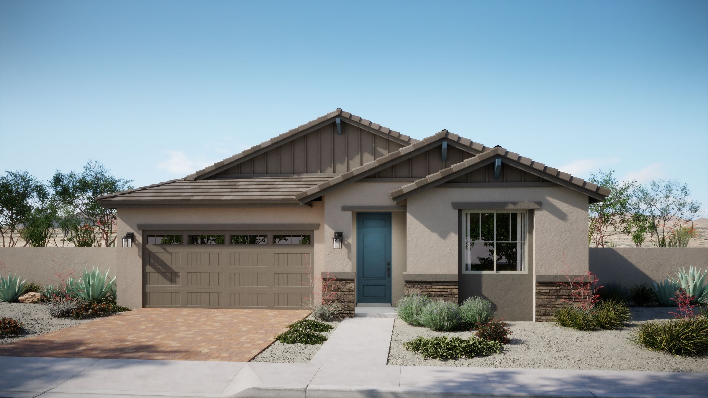 Trovita at Citrus Park - Parker - Craftsman Elevation - Rendering - Risewell Homes