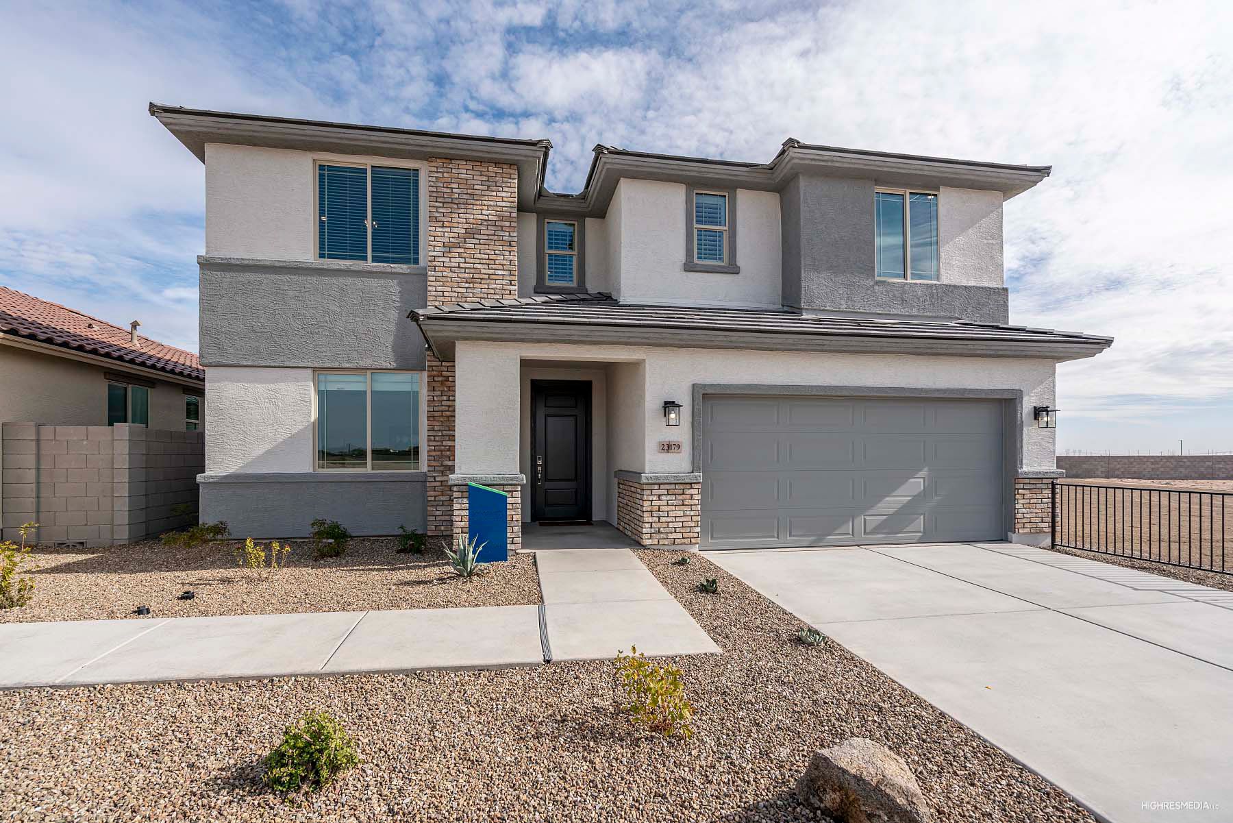 (no signage) The Villages at North Copper Canyon - Valley Series - Prescott - Front - Risewell Homes