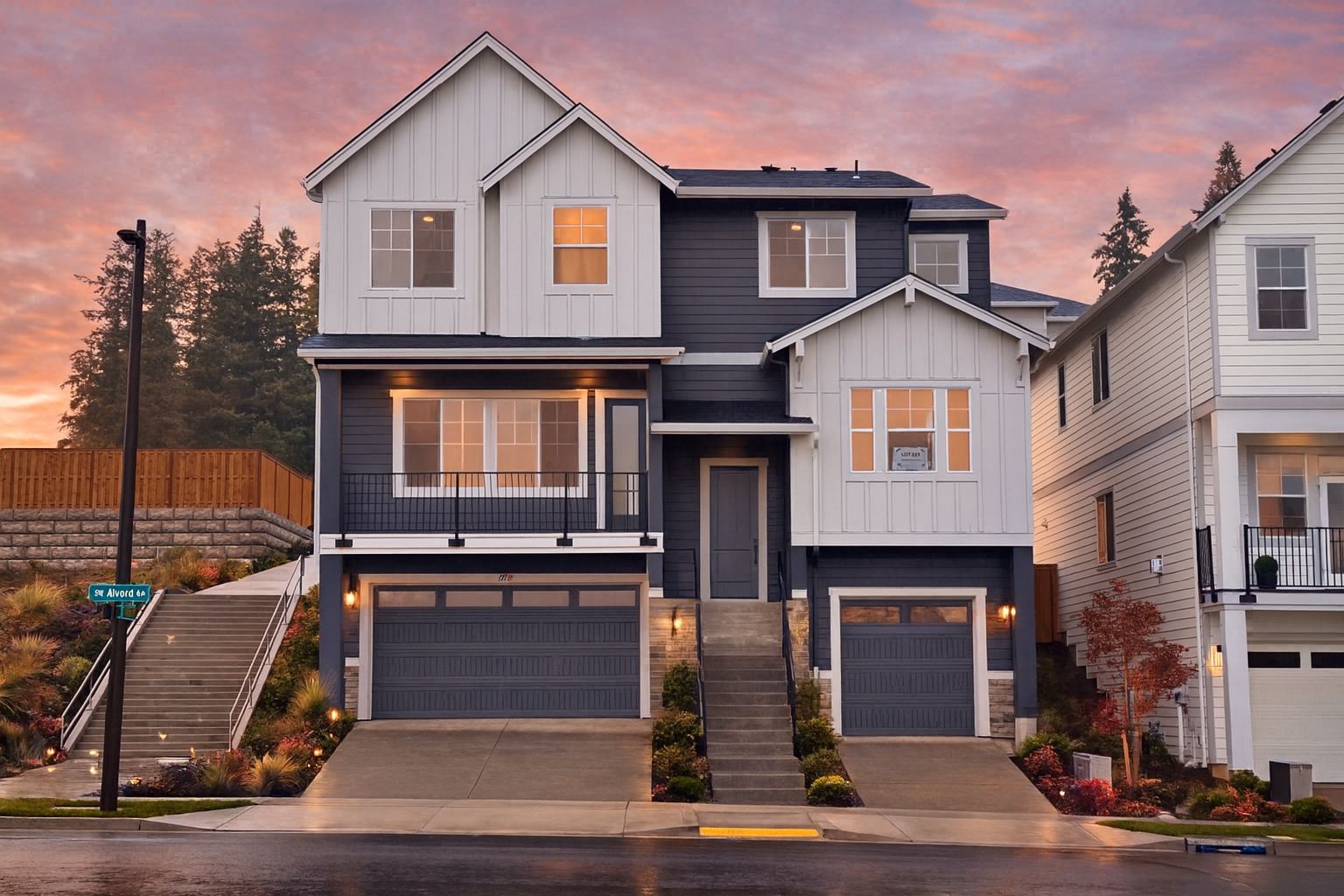 1. The Reserve at the Vineyard - Lot 289 - Front Exterior - Homesite Photography - Risewell Homes