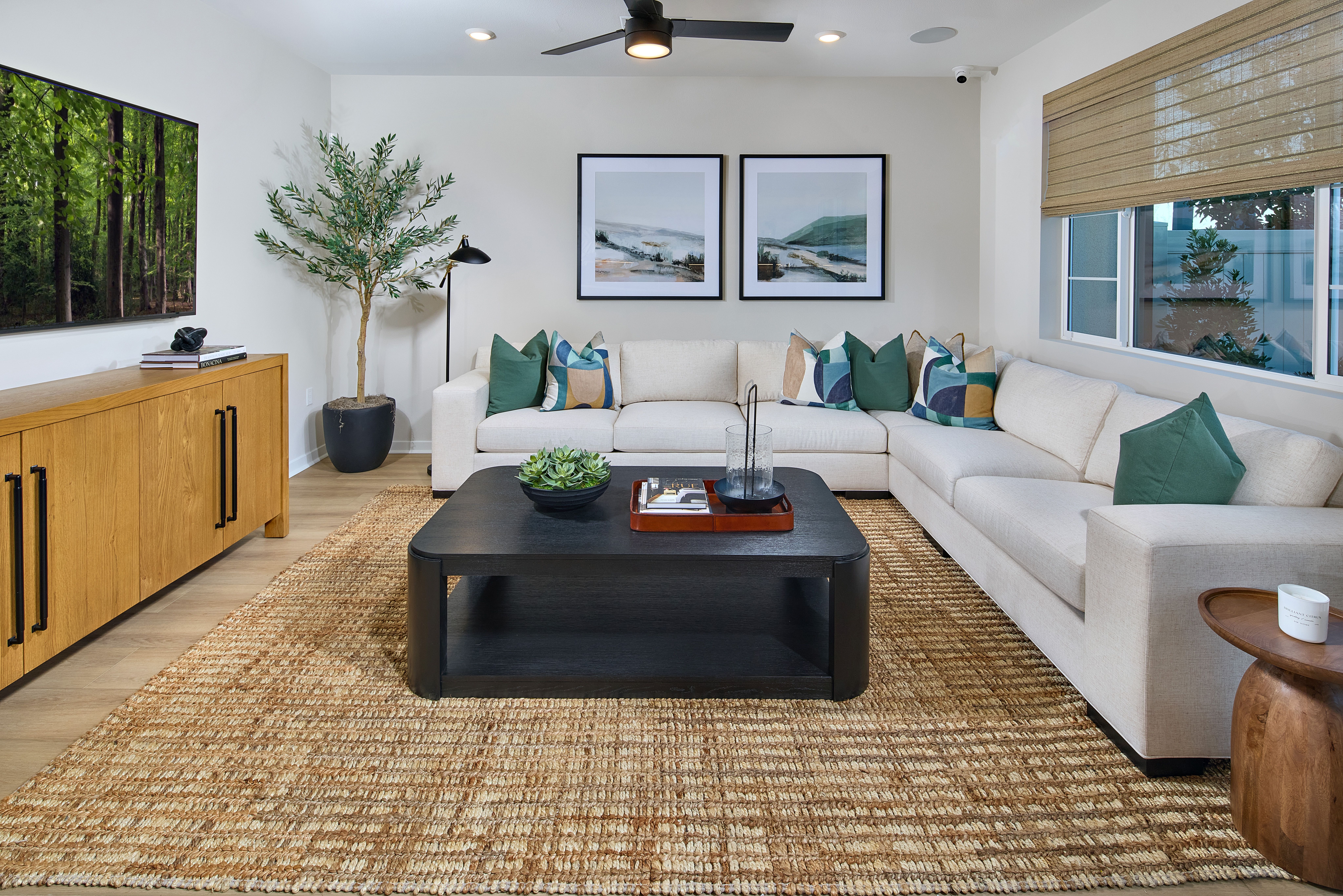 Somerset at Eastvale Square - Plan 3 - Great Room - Model Photography - Risewell Homes