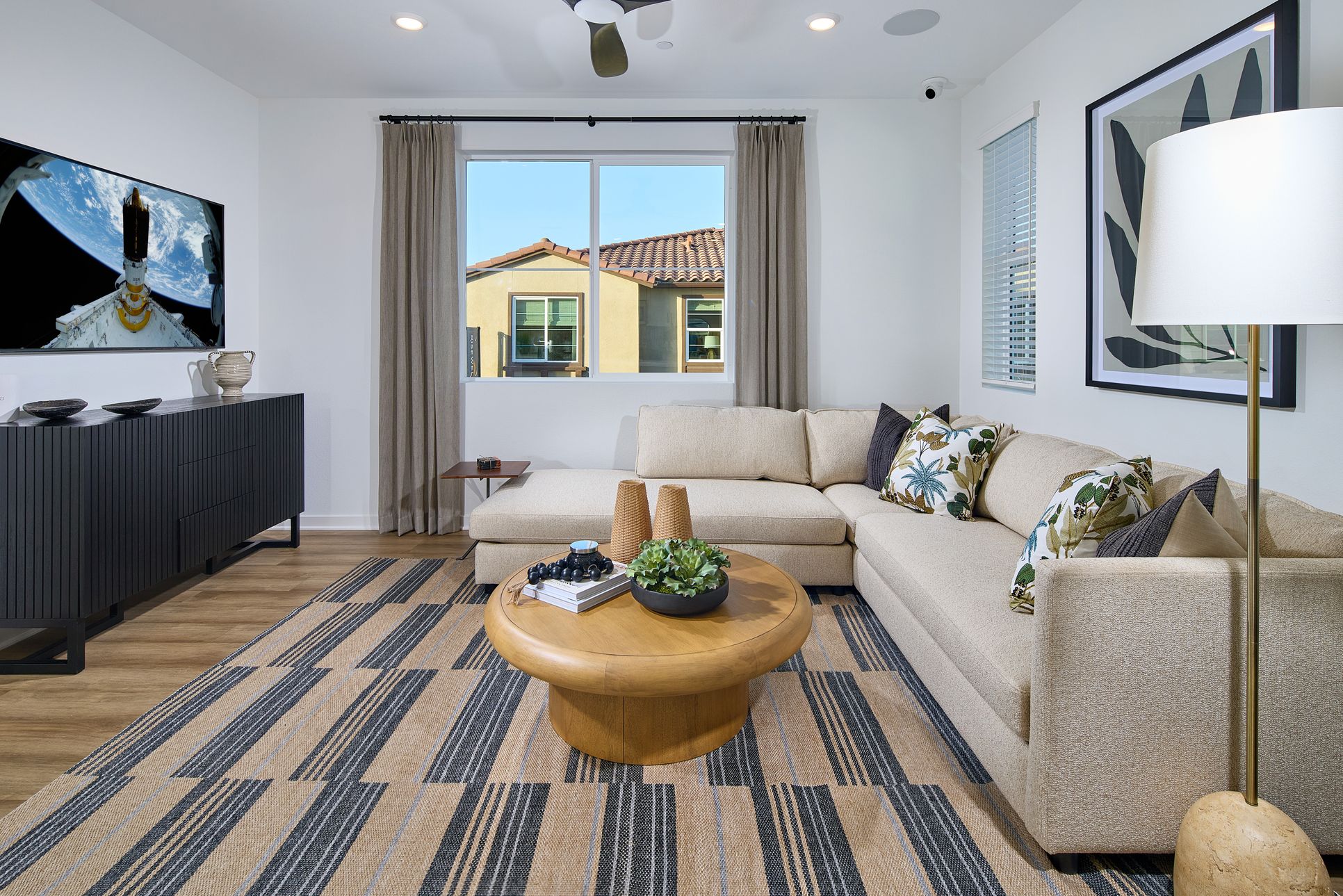 Bristol at Eastvale Square - Plan 2 - Great Room - Model Photography - Risewell Homes
