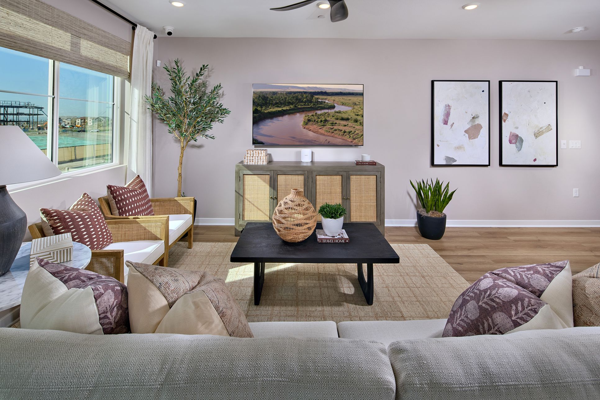 Ashbury at Eastvale Square - Plan 2 - Great Room - Model Photography - Risewell Homes