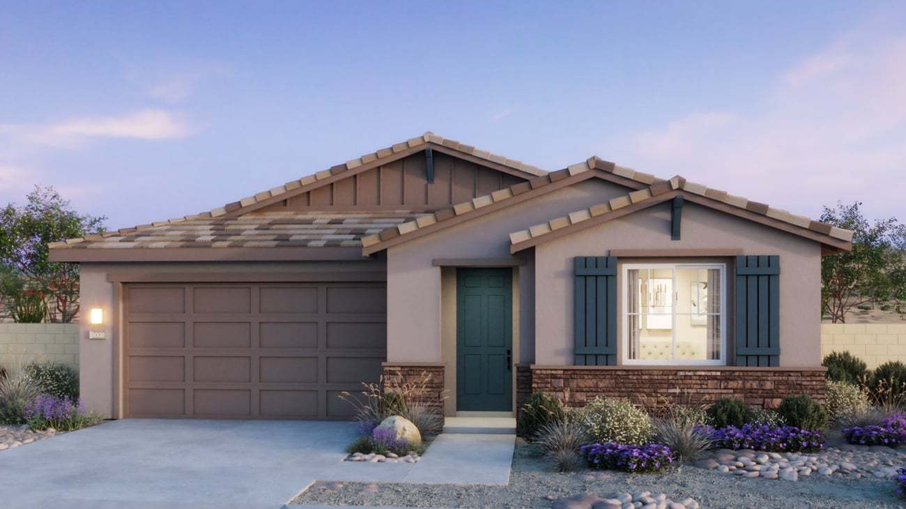 Windstone Ranch North - Plan 4007 - Craftsman - Exterior Rendering - 1300x730px - Risewell Homes